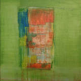 green 2013 | mixed media | markise 100 x 70 | sold